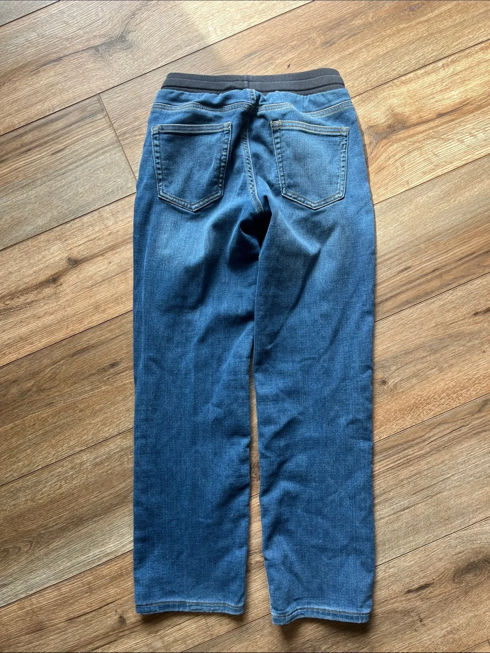 Sonoma Girls Dark Blue Denim Jogger Jeans with Knit Waistband